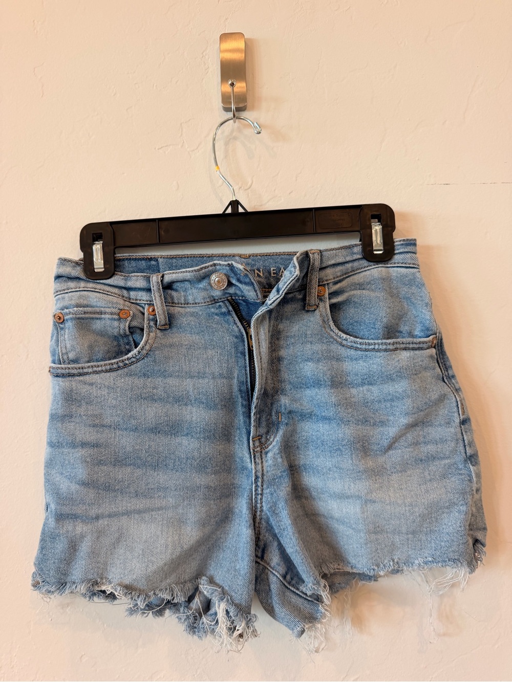 American Eagle Stretch Light Blue Denim Cutoff Shorts